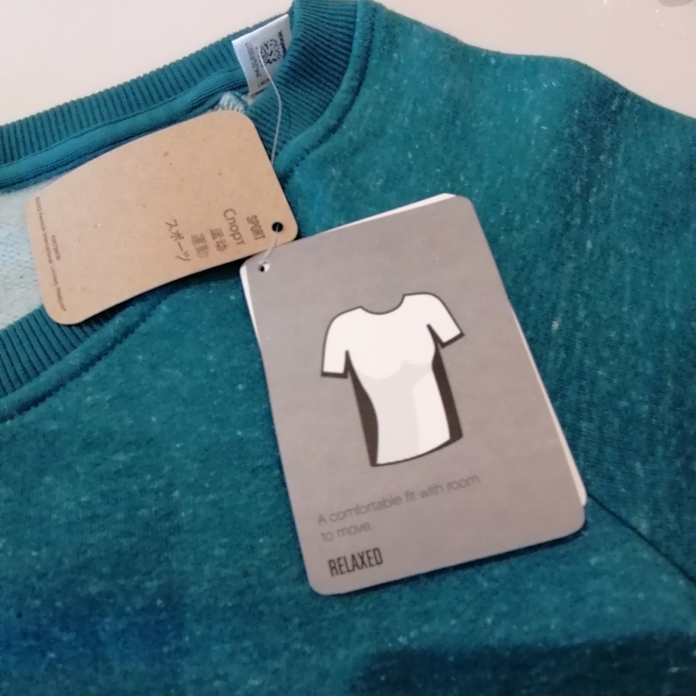 REEBOK Teal Boatneck Pullover BNWT - Picture 7 of 9